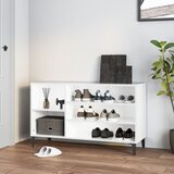 The Living Store Omarica za čevlje visok sijaj bela 102x36x60 cm inženirski les - Omarica Za Čevlje, (21434073) Cene