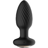 Funny Me 360 - na baterije, vodootporan, radio analni vibrator (crni) | shoptok.hr