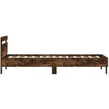  Okvir kreveta s uzglavljem Dimljeni hrast 80 x 200 cm | shoptok.hr