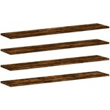  Zidne police 4 kom boja hrasta 100x20x1,5 cm konstruirano drvo | shoptok.hr