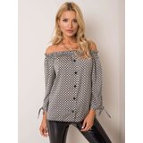 Sublevel Blouse-D52211W10987B-black-white | Shoptok.si