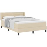 VidaXL Postelja z vzmetnico z vzmetnico krema 200 x 160 cm Poliester, (5000125800) Slike