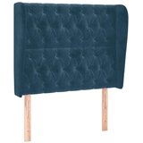  Uzglavlje s ušima tamnoplavo 103x23x118/128 cm baršunasto | shoptok.hr