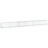 vidaXL Gabionska košara s pokrovom 600x50x50 cm pocinkano železo, (21413690) | Shoptok.si