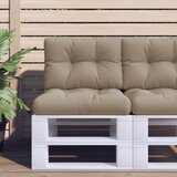 vidaXL Blazina za kavč iz palet taupe 50x40x12 cm tkanina | Shoptok.si
