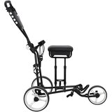 Golf Trolej s sjedištem Crna i bijela 100 x 60 x 130 cm Željezo | shoptok.hr