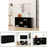 The Living Store Klop za shranjevanje čevljev črna 103x30x54,5 cm iverna plošča - Klop Za Čevlje, (21744498) Cene