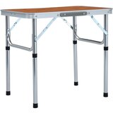 vidaXL Zložljiva miza za kampiranje iz aluminija 60x45 cm Cene