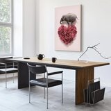  Slika - Elephant Lover (1-part) - Elephant Amid Pink Flowers 80x120 Akustična | shoptok.hr