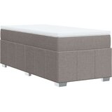 vidaXL Box spring postelja z vzmetnico taupe 90x200 cm blago | Shoptok.si
