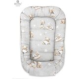 MimiNu gnijezdo za bebe 55 × 75 cm – Medvjedić siva | shoptok.hr