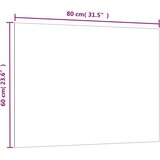 Zidna magnetna ploča crna 80 x 60 cm od kaljenog stakla | shoptok.hr