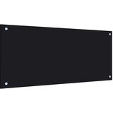  Kuhinjska zaštita od prskanja crna 90 x 40 cm kaljeno staklo | shoptok.hr