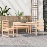  4-dijelni vrtni blagovaonski set od masivne borovine | shoptok.hr