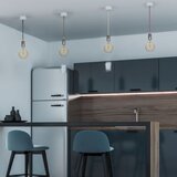  Napojni kabl 1xE27/60W/230V svetloružičasta/sjajni hrom | Eponuda.com