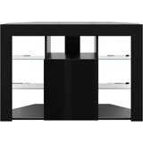  Kotni LED TV ormar 100x40x68cm Crna Konstruirano drvo | shoptok.hr