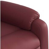  Naslonjač na podizanje od umjetne kože crvena boja vina | shoptok.hr