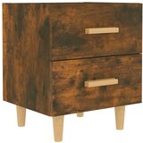 Furnova Nočna omarica dimljeni hrast 40x35x47,5 cm, (21925993) | Shoptok.si
