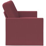 SOFA za 3 osobe Vinska crvena 220 x 81 x 82 cm Tkanina Slike