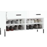vidaXL regal za čevlje visok sijaj bel 102x35x55 cm inženirski les | Shoptok.si
