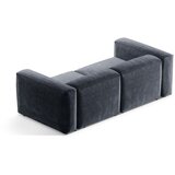 Cosmopolitan Design Prašno modra sedežna garnitura iz rebrastega žameta 224 cm Bergano – | Shoptok.si