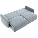 Makamii Plava baršunasti sklopiva/s prostorom za odlaganje sofa 238 cm Kalena – | shoptok.hr