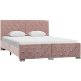 vidaXL Posteljni okvir roza blago 140x200 cm | Shoptok.si
