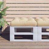  Jastuk za palete bež 58 x 58 x 10 cm od tkanine | Eponuda.com