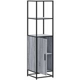 vidaXL Visoka ploča siva Sonoma Konstruirano drvo i metal | shoptok.hr