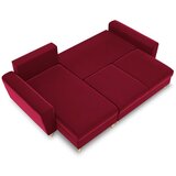 Cosmopolitan Design Crvena baršunasti sklopiva/s prostorom za odlaganje kutna garnitura Kyoto – | shoptok.hr