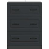  Ormar s ladicama Crna 66 x 34 5 x 87 cm Konstruirano drvo - Crna | shoptok.hr
