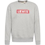 Levi's Majica 'T3 RELAXED GRAPHIC CREW MULTI-COLOR' pegasto siva / grenada / bela | Shoptok.si