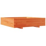  Vrtna sadilica voštano smeđa 100x100x26,5 cm masivna borovina | shoptok.hr