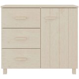 vidaXL komoda medeno rjava 90x40x80 cm trdna borovina | Shoptok.si