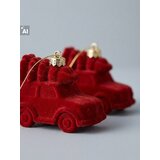 Sinsay Set bar&amp;scaron;unastih božićnih ukrasa u obliku automobila s božićnim drvcima 5 pack Slike