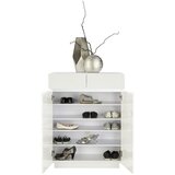 XORA omara za čevlje bela, barve nerjavečega jekla | Shoptok.si