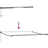 vidaXL Ručna Povlačna Tenda Zelena i Bijela 450x300 cm, Tenda Zamjena Tkanine za Okvir 4.5x3 m Zelena i Bijela | shoptok.hr