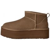 Ugg Škornji W Classic Ultra Mini Platform Boot - Light Bronze Kostanjeva Cene