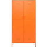 vidaXL garderobna omara oranžna 90x50x180 cm jeklo | Shoptok.si