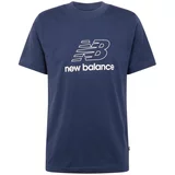 New Balance Majica morsko plava / bijela