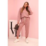 Kesi Włoski Set sweatshirt + pants buttery fabric dark pink | shoptok.hr