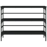  Konzolni stol crni 100 x 32 x 75 cm od konstruiranog drva | Eponuda.ba