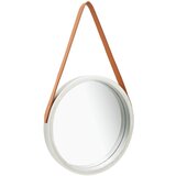 vidaXL Stensko ogledalo s pasom 40 cm srebrno Cene
