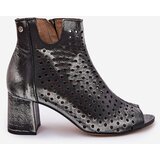 Maciejka Leather Cut-Out Boots | ePonuda.com