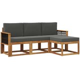  Set vanjskih sofa 4 kom. Prirodna i antracit | shoptok.hr