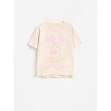 Reserved Ležerni t-shirt s printom - bež | shoptok.hr