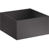  Vrtna saksija Crna 80 x 80 x 40 cm Čelična vrata | shoptok.hr