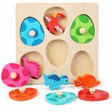  Wooden Puzzle Dinosaurs in Eggs Educational Memory Game | shoptok.hr