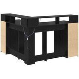  Stol s policom Crni hrast 130 x 130 x 91 cm Konstruirano drvo | Eponuda.ba