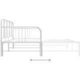 vidaXL Okvir za krevet na razvlačenje bijeli metalni 90 x 200 cm | shoptok.hr